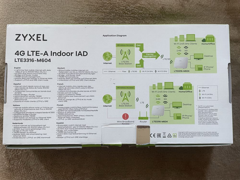 4G LTE Рутер Zyxel