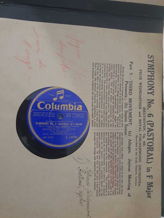 Album cu 5 placi vinil Simfonia nr. 6 Pastoral (Beethoven)