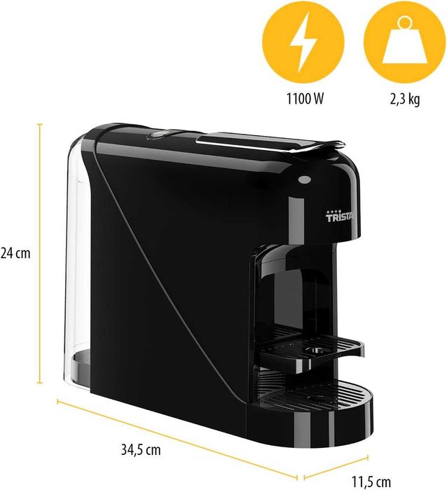 Кафемашина Tristar CM-2300, съвместима с капсули Nespresso, 1400W