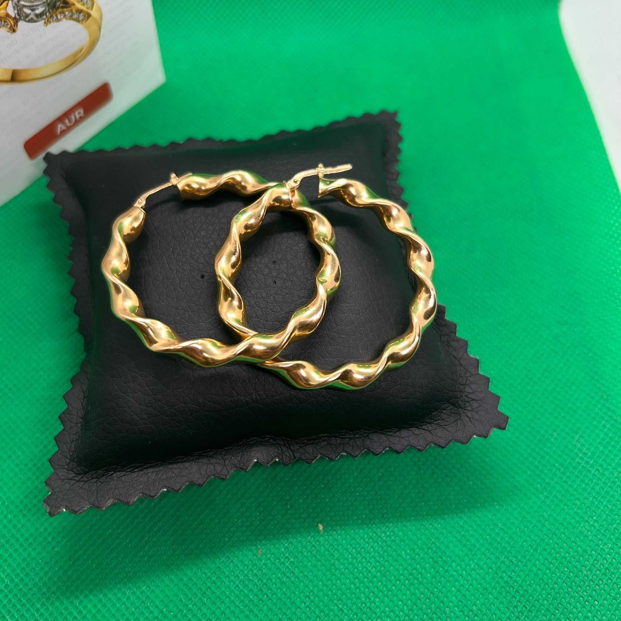(ag15) Cercei aur 18K 8.38g ( b31936.1)
