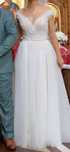 Vand rochie de mireasa cu trena si voal by Elite Mariaj marimea S 36