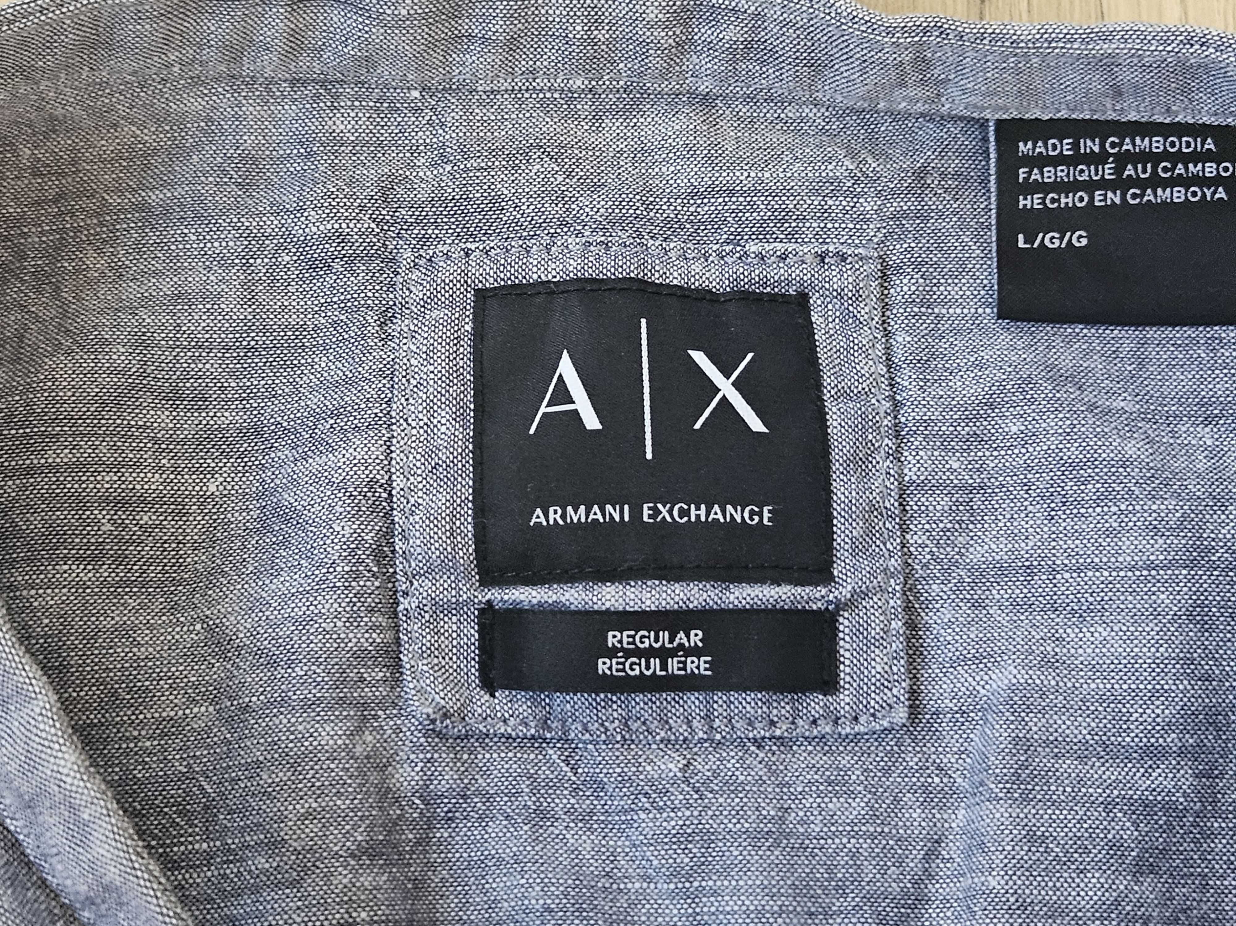 Мъжка ленена риза Armani Exchange - L