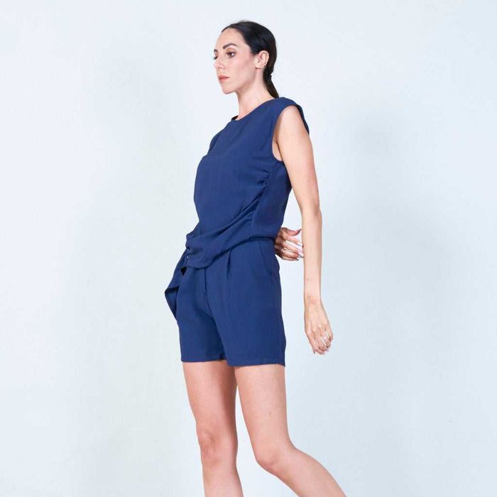 Top asimetric dama,albastru, brand doremi