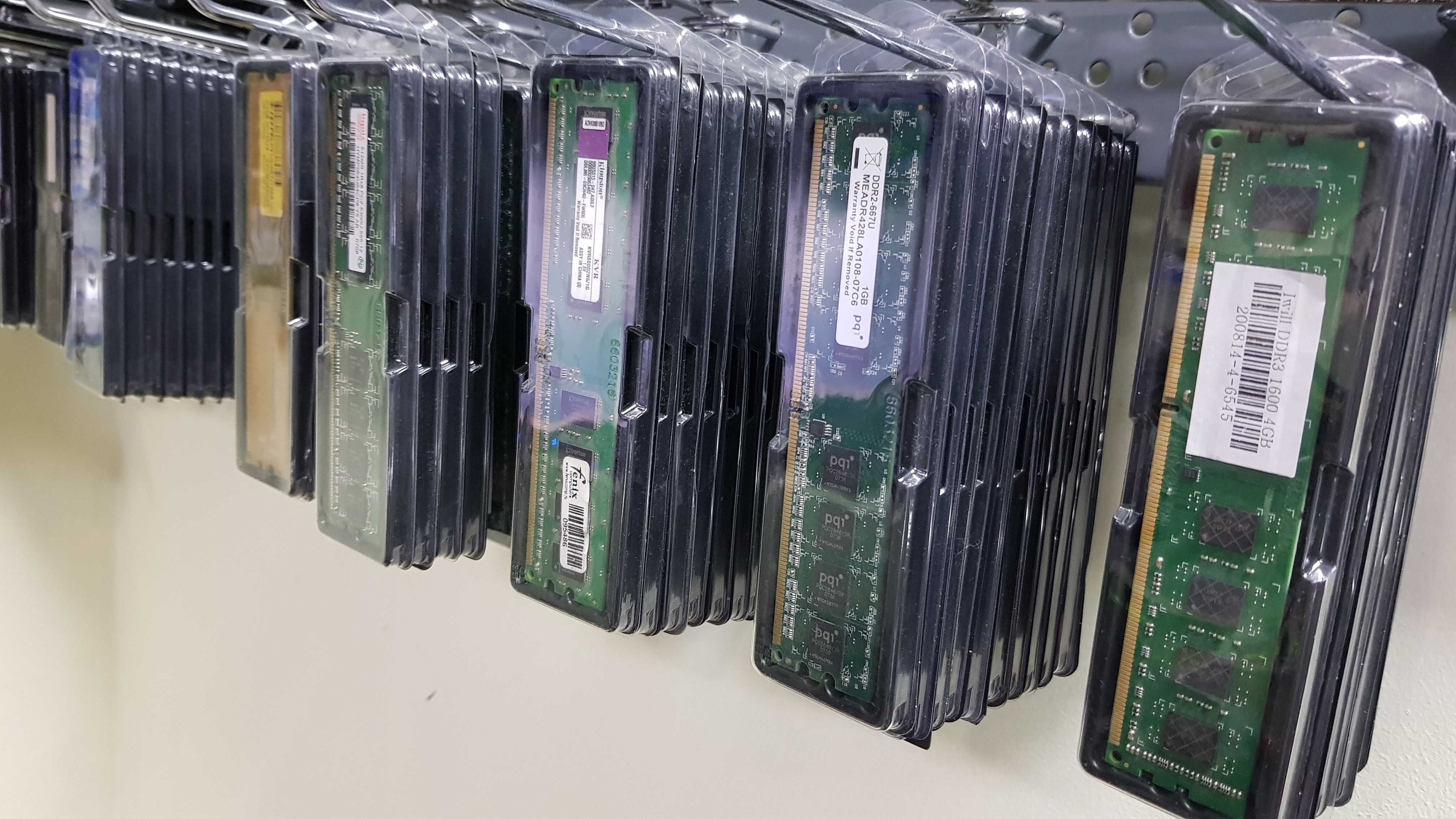 Модули памяти/ОЗУ 2GB-4GB-8GB/DDR2/DDR3/DDR4