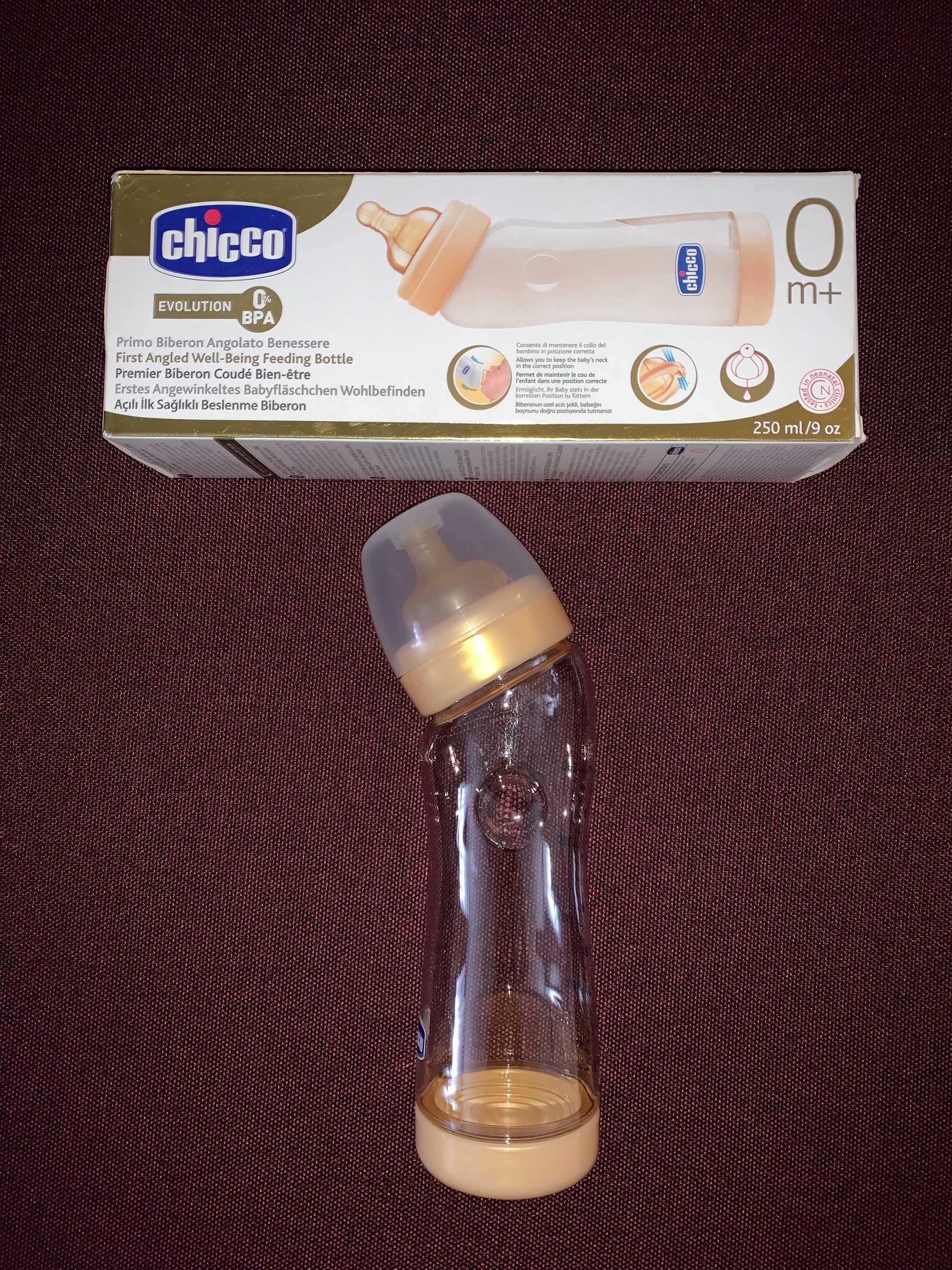 Biberon Chicco in unghi, 250ml, BPA free