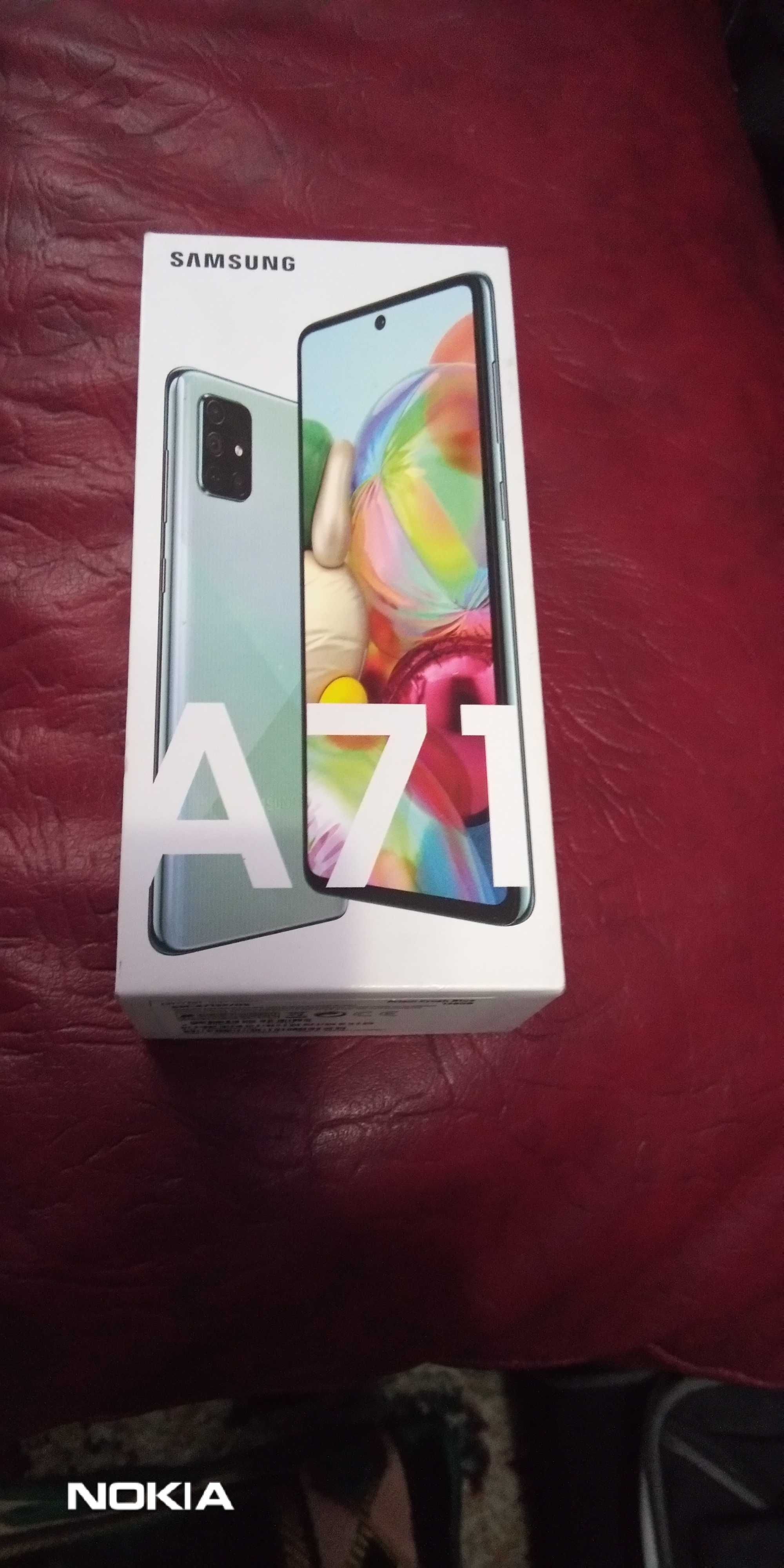 samsung a71 vine cu cutie si accesorii