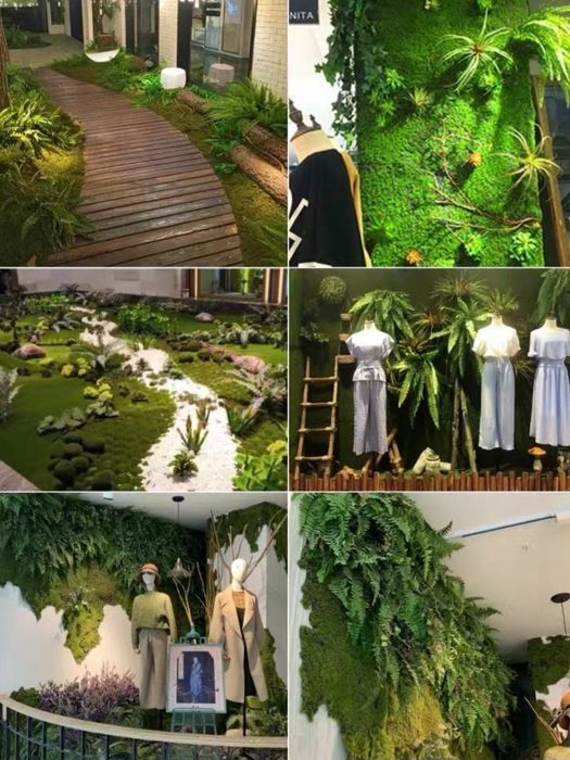 Covor panou verde aspect natural muschi 1mx1m