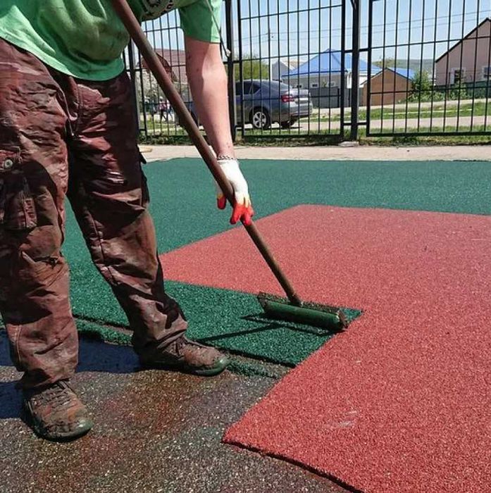 Резиновая брусчатка, покрытие без швов. Rezina blok, qoplama choksiz