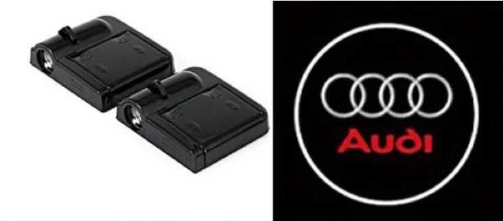 Lampi Proiectoare Led cu Logo AUDI, BMW, VW,OPEL,FORD