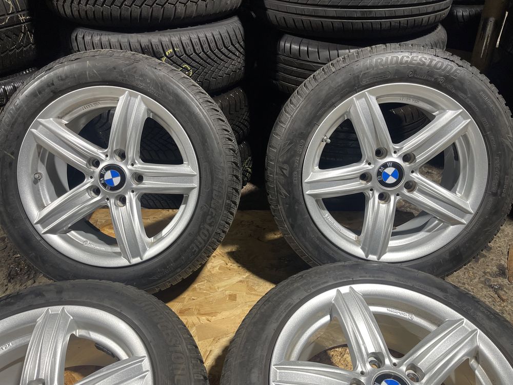 4 jante BMW R 16 cu anvelope de iarna Bridgestone