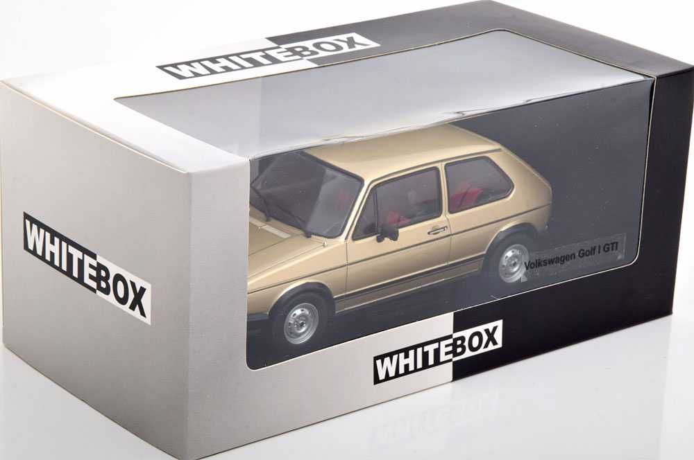 Macheta VW Golf 1 GTI 1979 bej metalic gold - Whitebox 1/24