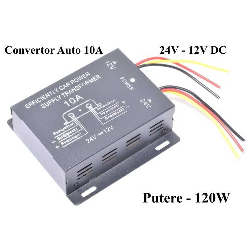 Convertor Tensiune 24V 12V Putere 10A