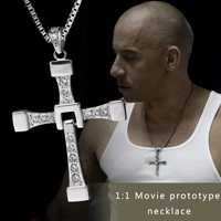 VIN DIESEL pandantiv cruce + lant Fast and Furious DOMINIC TORETTO