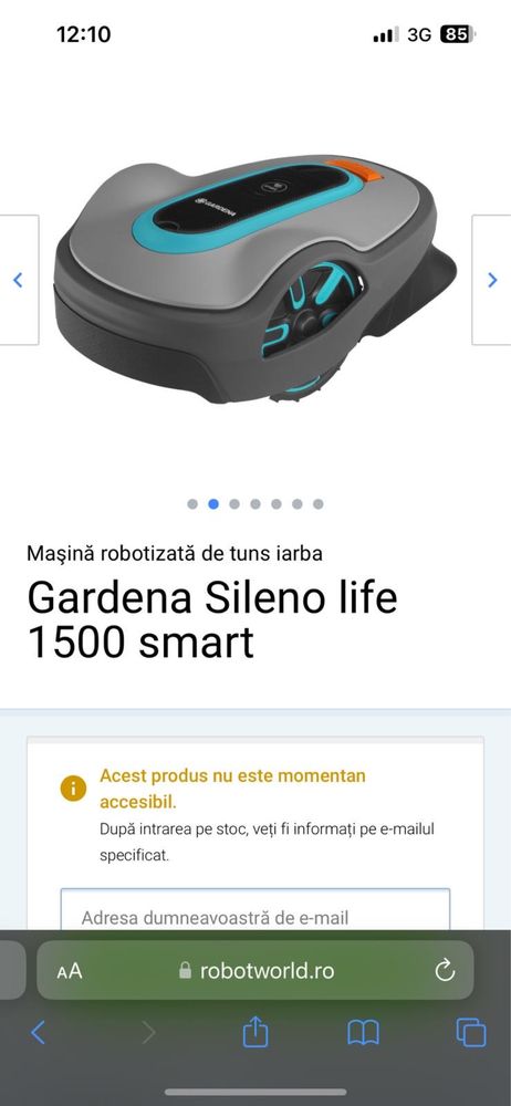 Robot tuns iarba