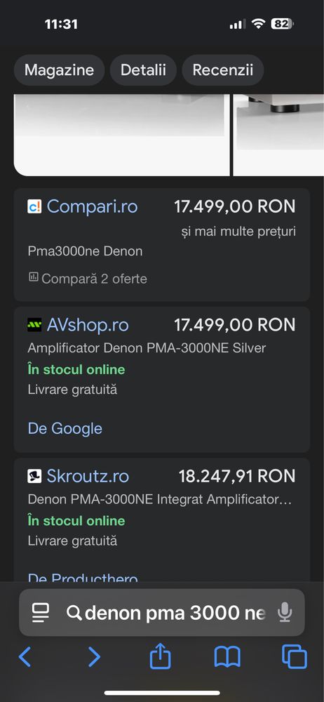 Amplificator Denon PMA-3000NE,160W,25Kg,2 Trafuri,Made In Japan,