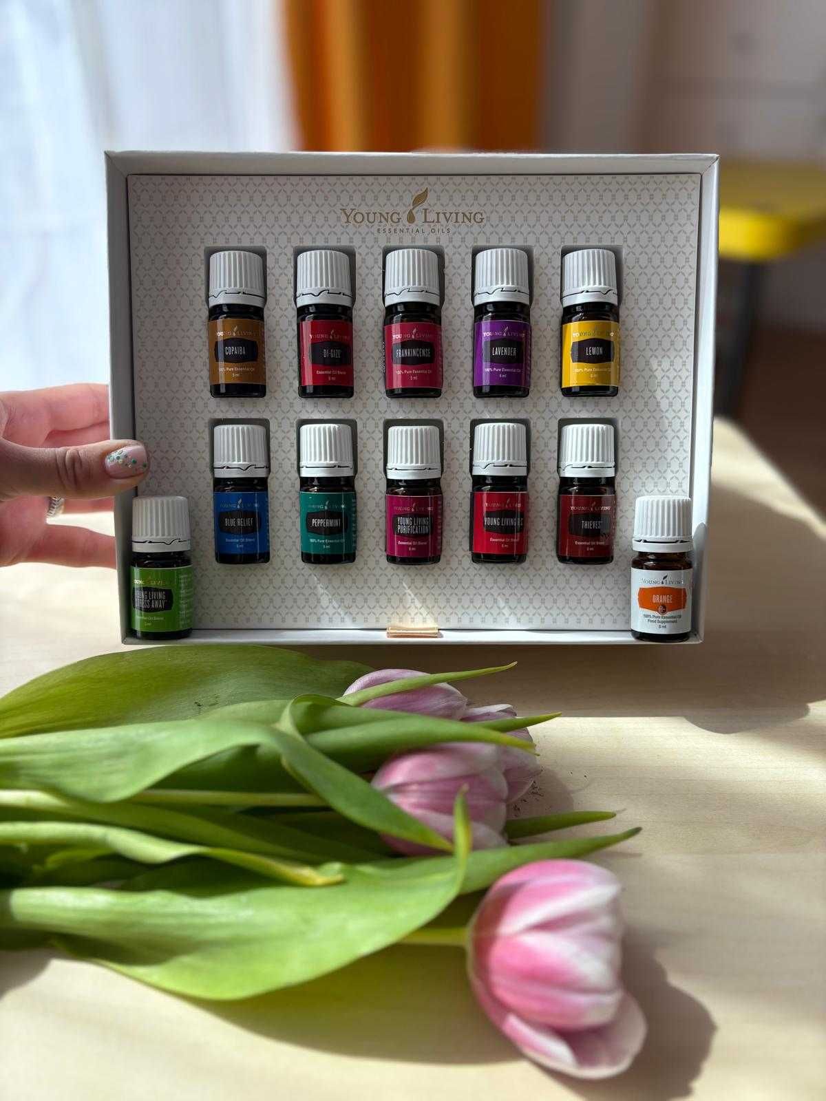 Kit Premium cu 12 uleiuri esentiale Young Living+BONUS difuzor