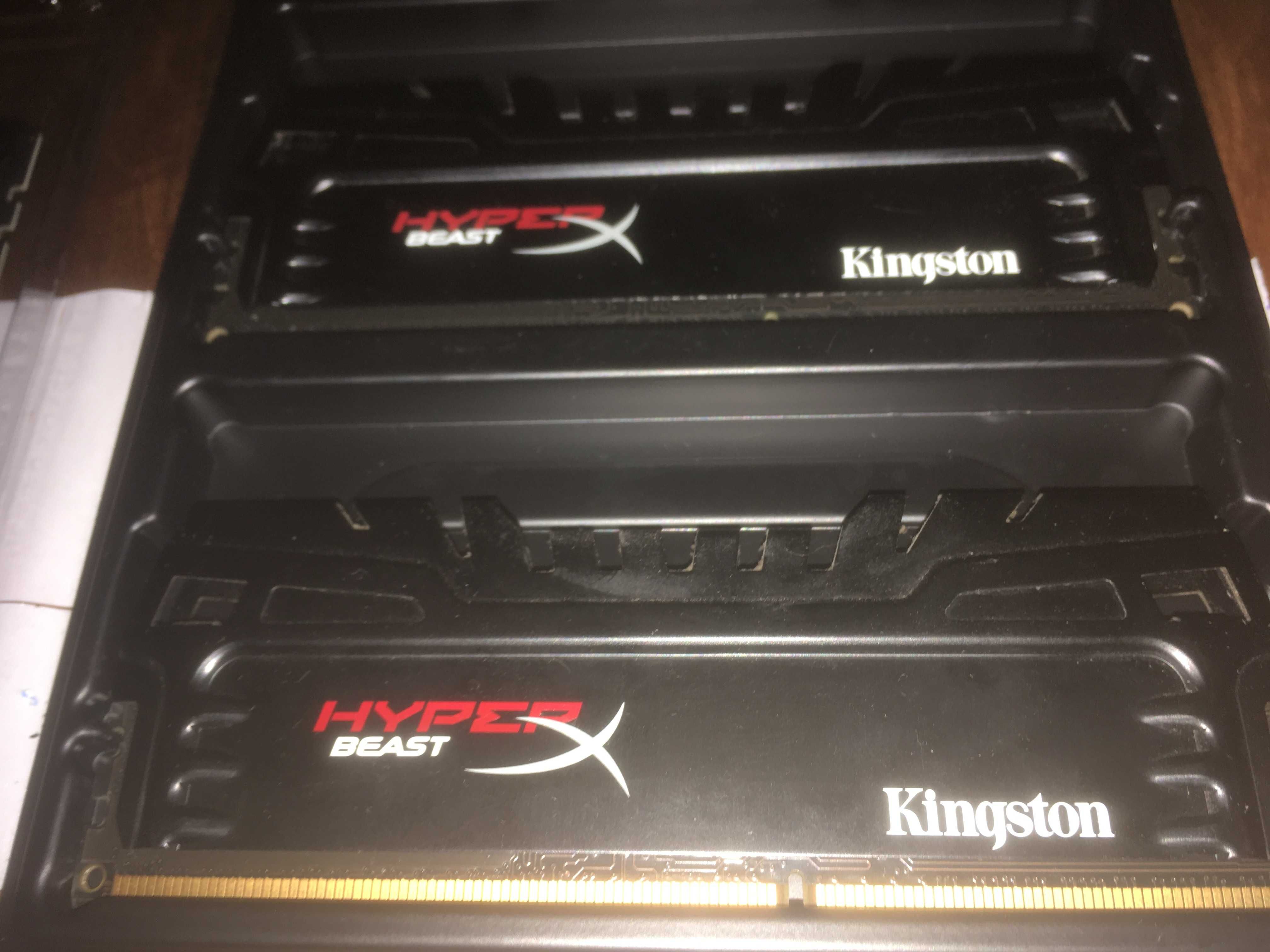 DDR3 Kingston hyperx fury 4gb 2шт = 8gb 2 шт