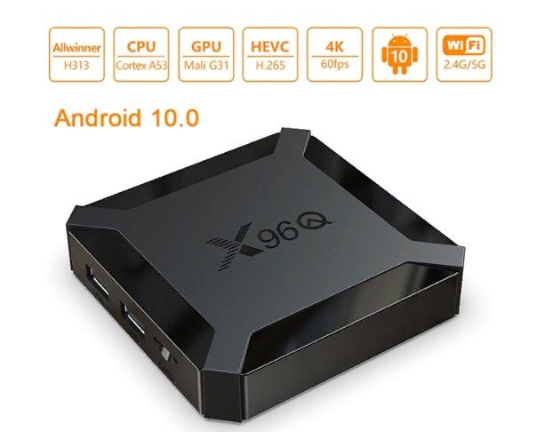 Android TV Box на процессоре Allwinner H313, 2/16гб, модель X96Q