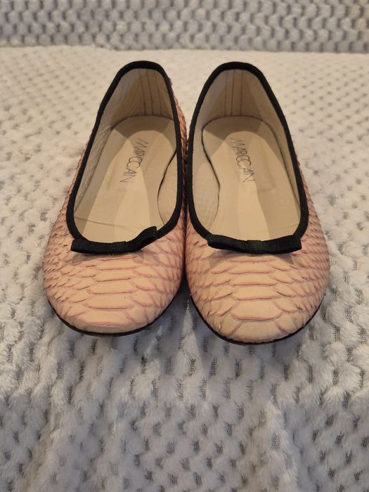 Balerini Marc Cain din piele de piton