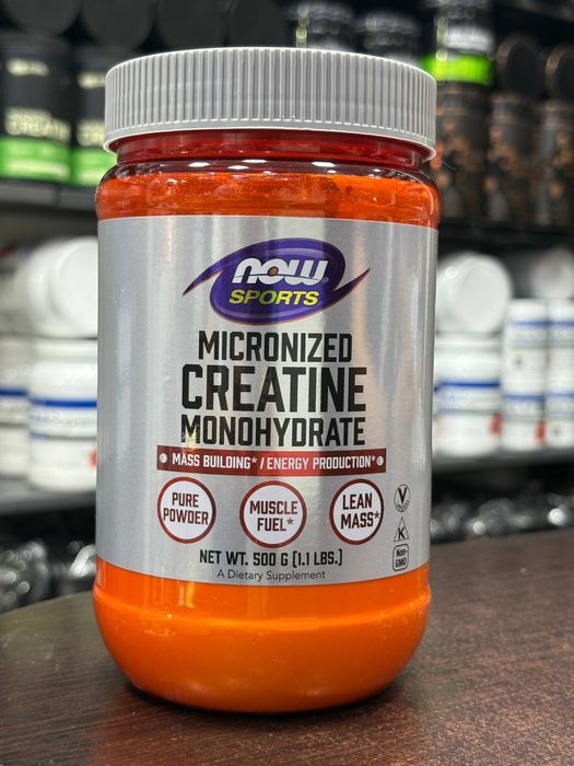 NOW Creatine Monohydrate 500g – Original, Yangi