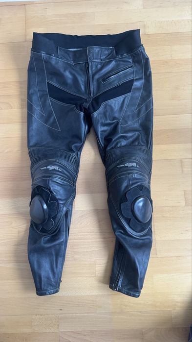 Pantaloni moto piele Tschul Slider 54 L Xl touring motocicleta kevlar