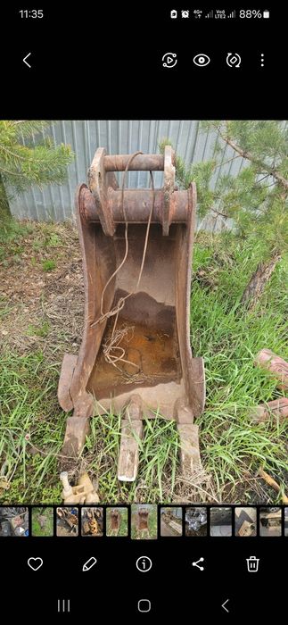 Ковш траншейный 0,45 м3 на экскаватор Hyundai и другие ширина 60 см