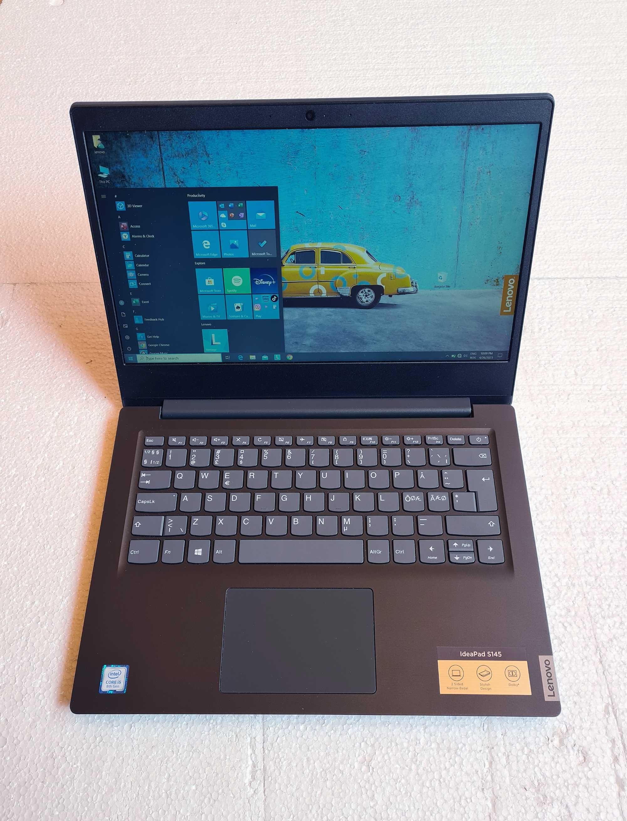 Laptop Lenovo Ecran 13" Full HD, i5-82650U, 8 GB DDR4, SSD 256 GB