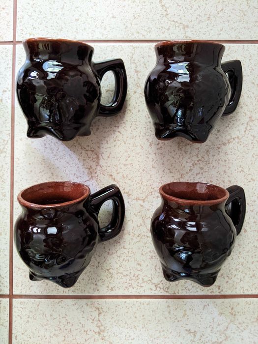 Чаши и Кана 7 БРОЯ греян сервиз ретро керамика