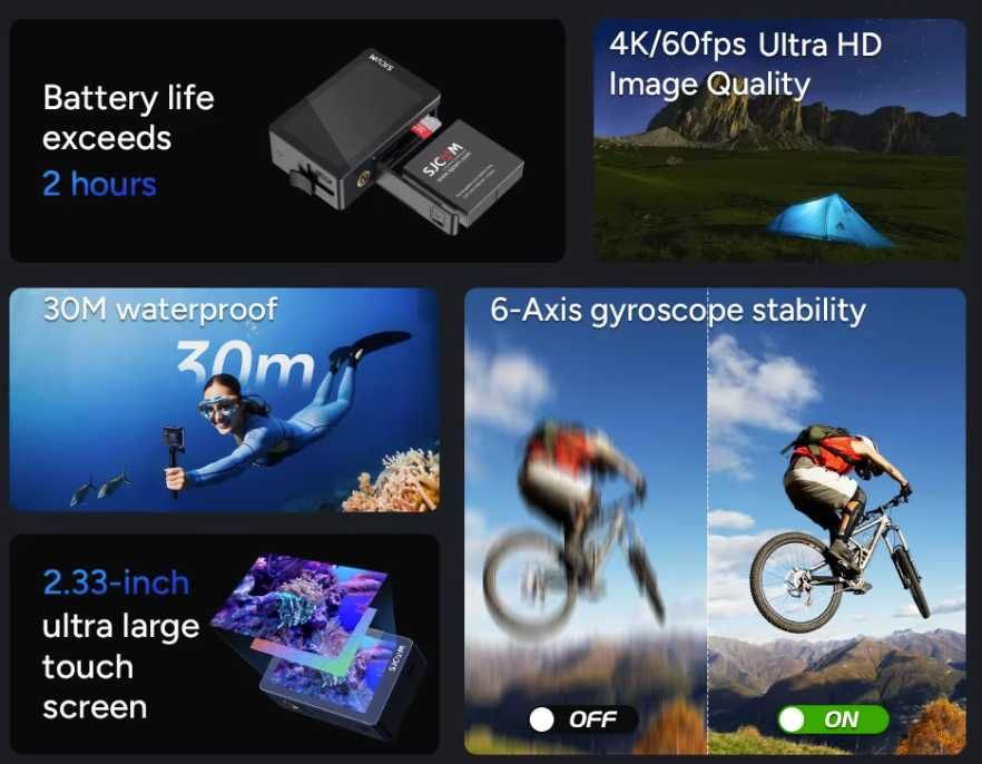 Продавам чисто нова екшън камера SJCAM SJ8Pro
