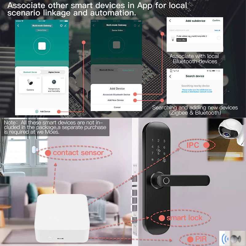 Tuya Wifi Zigbee Hub Smart Gateway Remote  Bridge Control Alexa App
