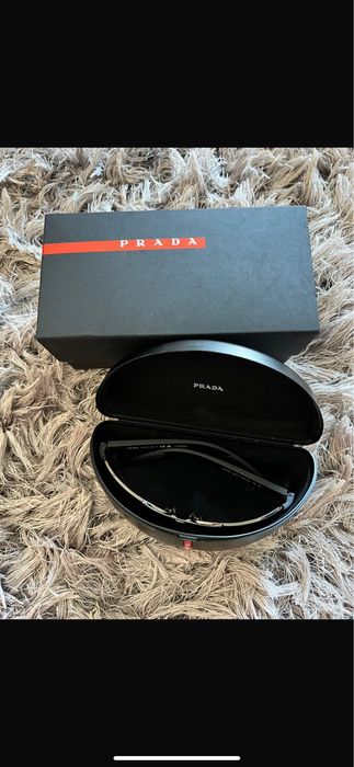 Ochelari de soare Prada PS50 ZS Linea Rossa - Black / Gradient Brown