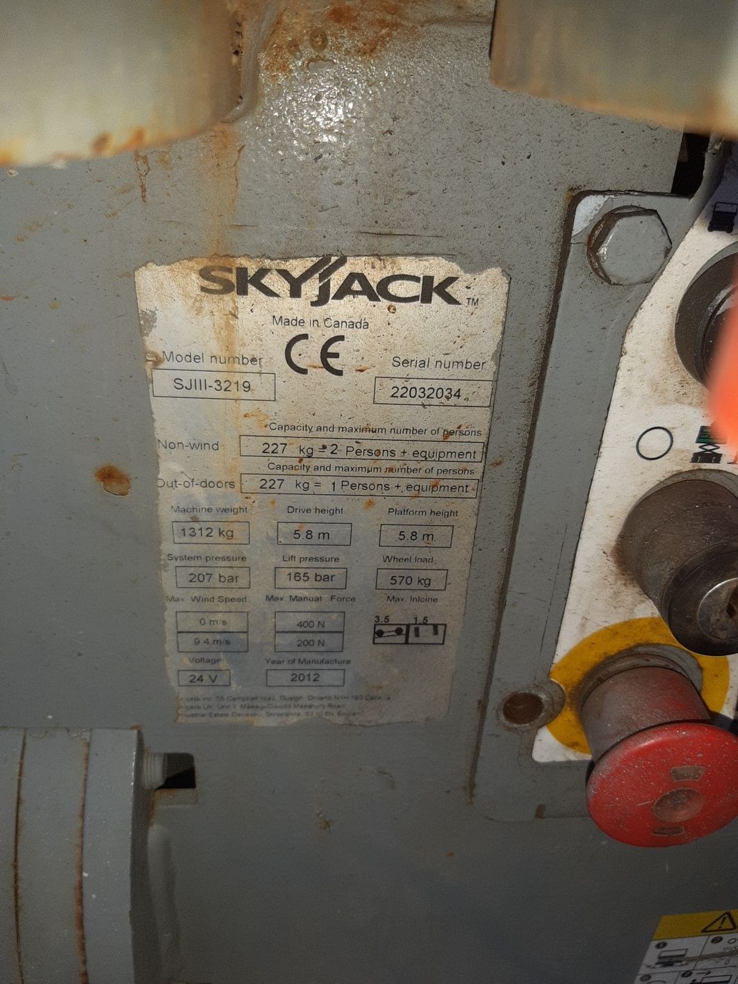 Vand nacela SKYJACK III SJ3219