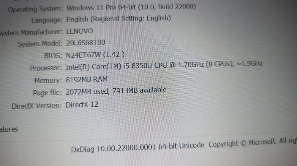 Lenovo Thinkpad T480/T470..i5 gen8/gen7..8g(16g) ram DDR4.ssd