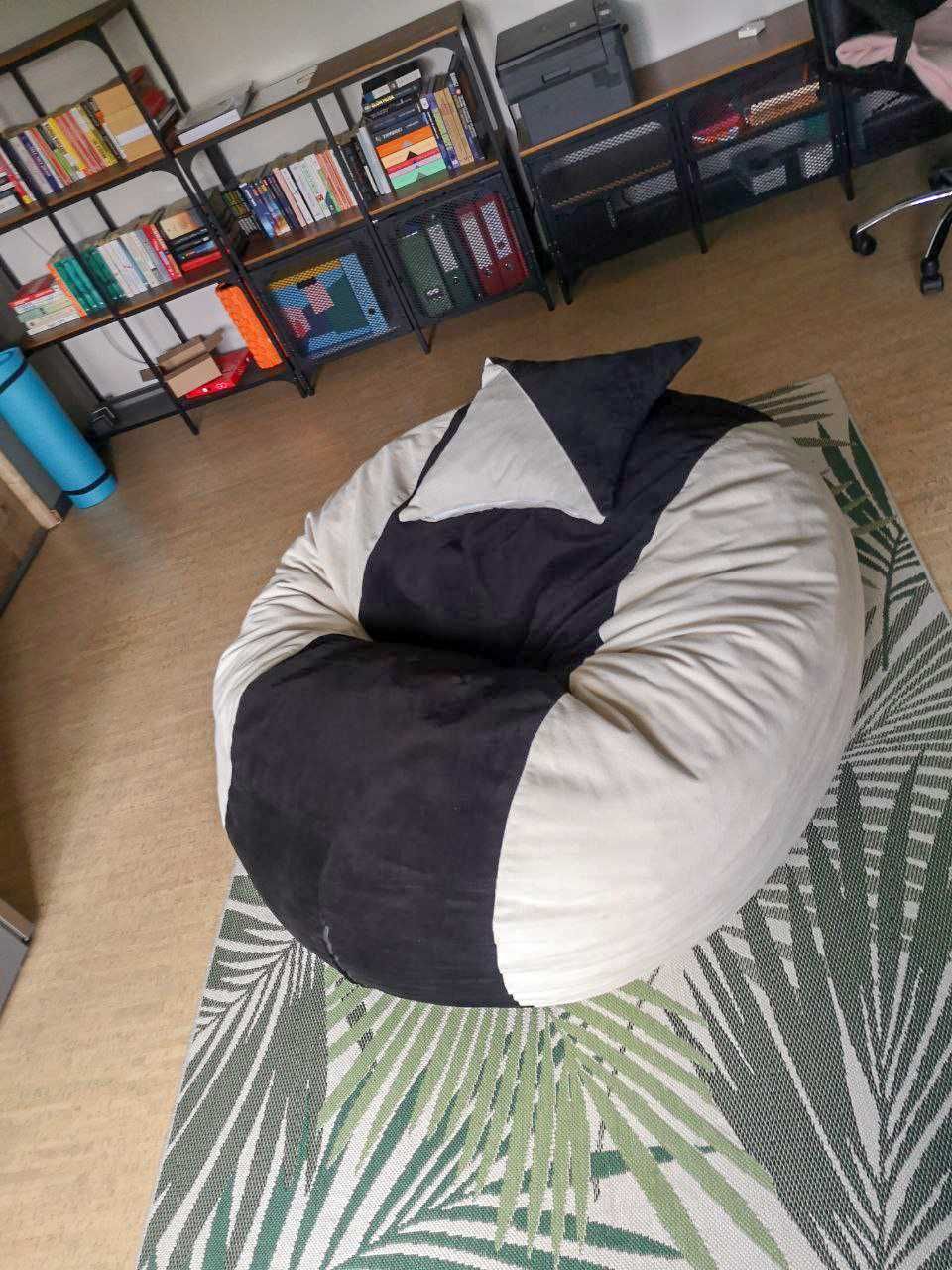 Bean Bag mare, material textil, cu bureti