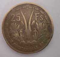 Френска Западна Африка - 25 франка, 1956 г., рядка, 27D