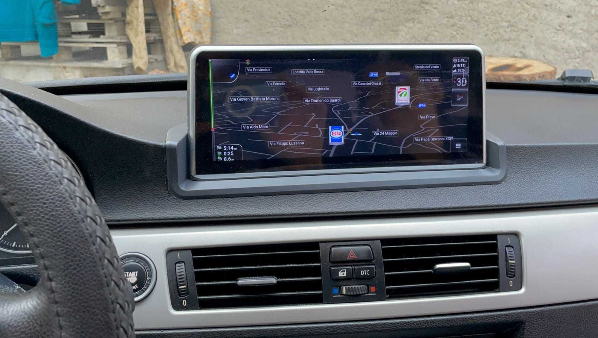 Navigatie Android Carplay BMW e90 e91 e92 e93 Waze YouTube GPS