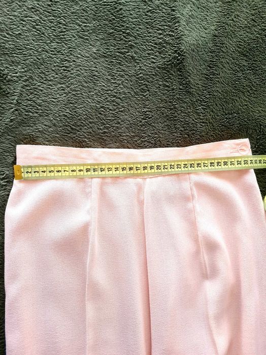 Pantaloni office roz din vascoza Milano