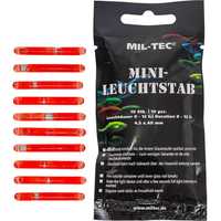 Airsoft Set 10 Bete Luminoase MINI-LEUCHTSTAB 4cm Rosii Mil-Tec