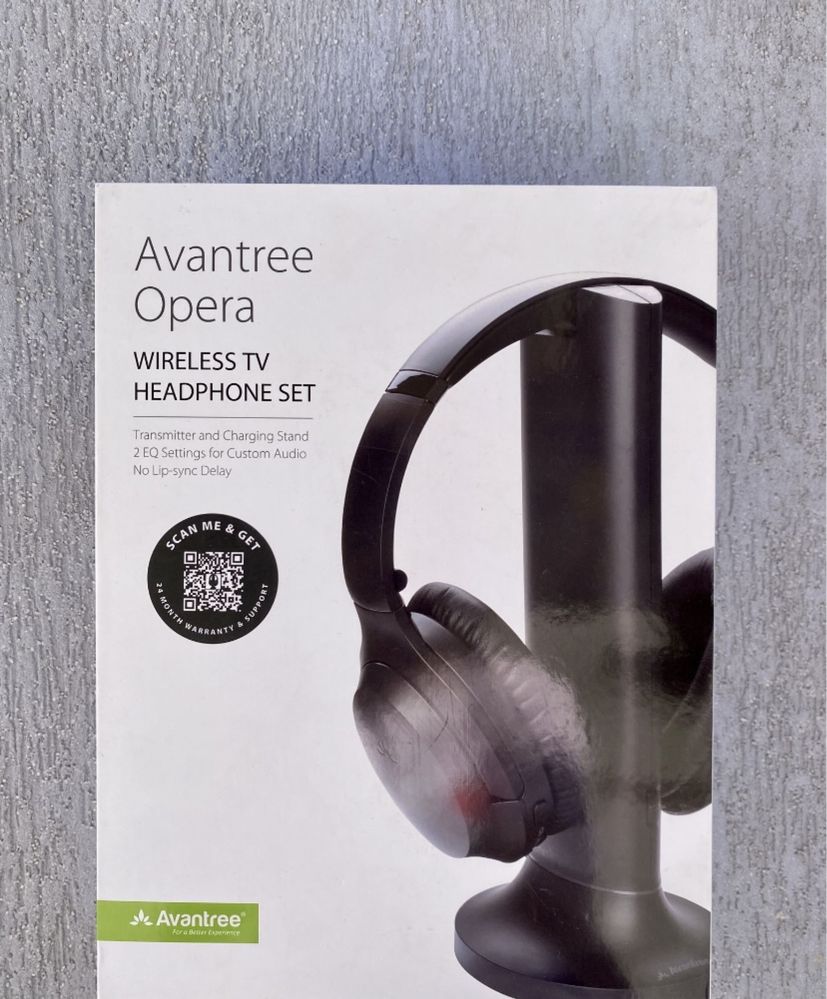 Безжични слушалки Avantree Opera със станция за зареждане