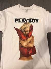Tricou Alb Playboy