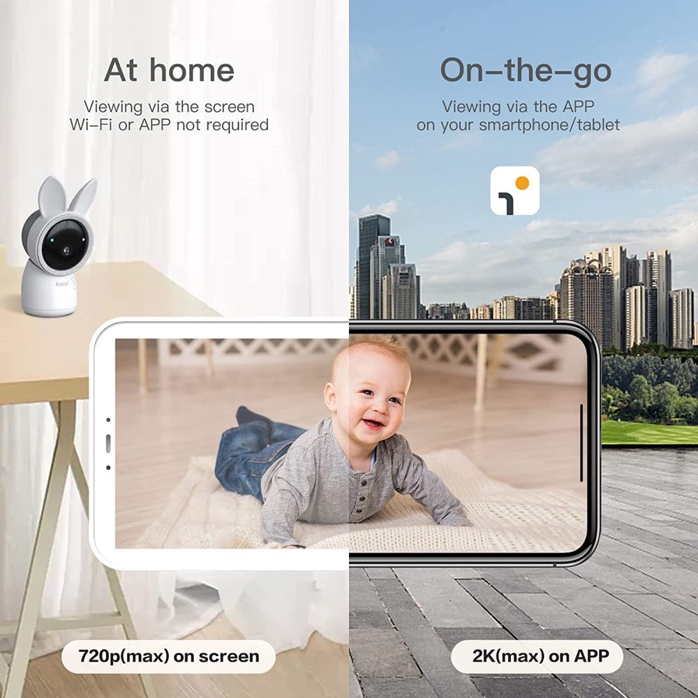 Camera Arenti Ainnany kit plus baby monitor WIFI , NOU, sigilat,