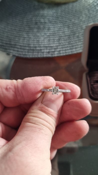 Inel logodna Teilor Platina cu Diamante 0.6 ct