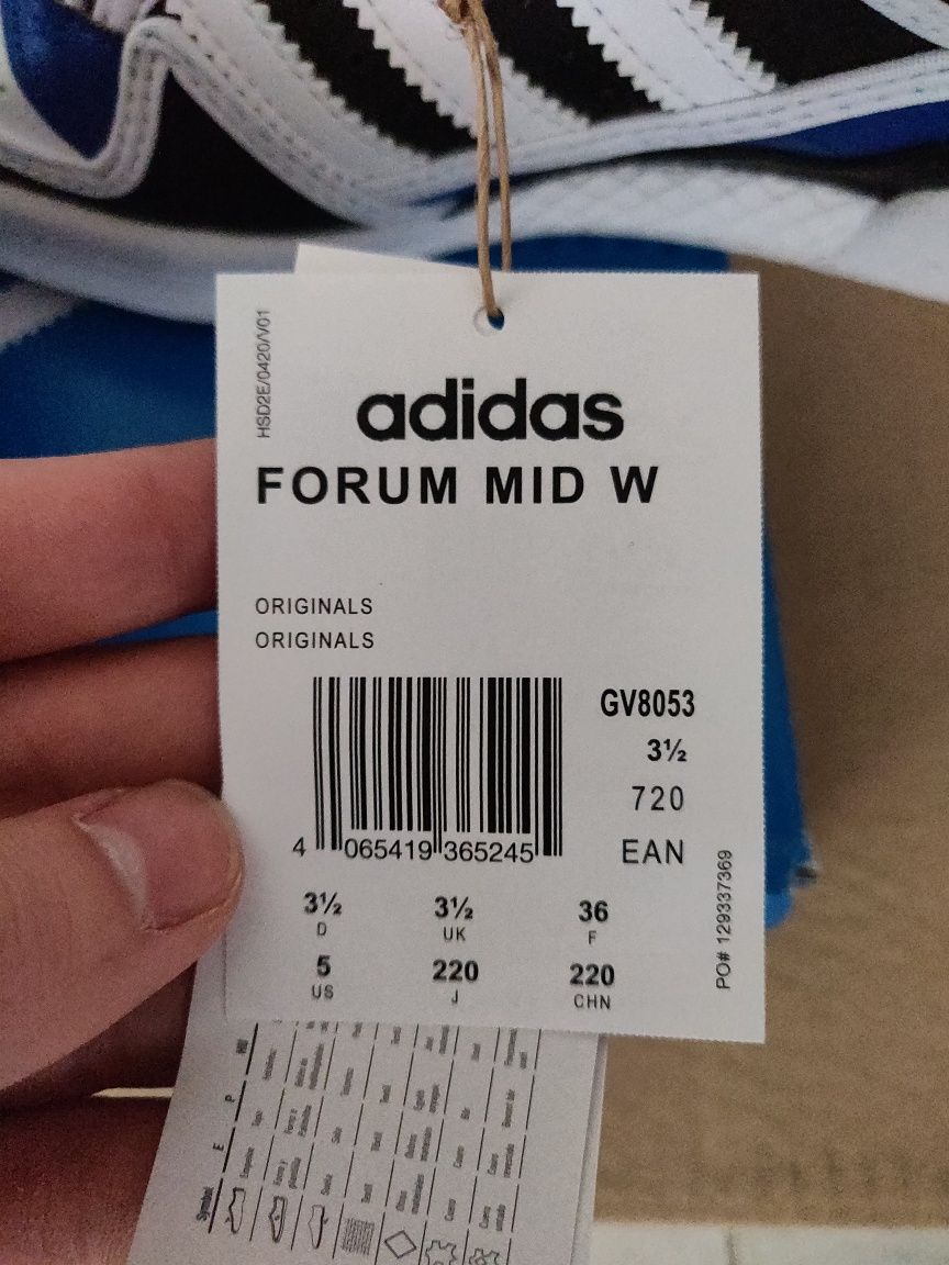 Adidas Originals Forum Mid номер 36
