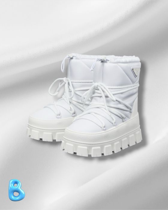 Prada Re-Nylon Boots White