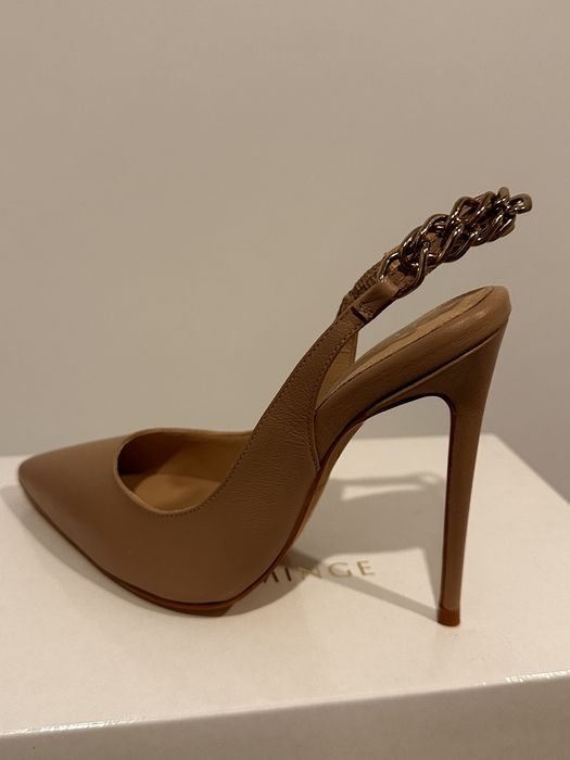 Pantofi nude Eva Minge toc stiletto 11 cm