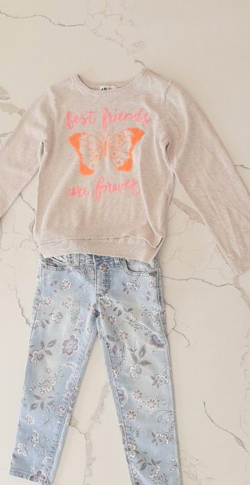 Blugi GapKids+puloveraș H&M/2-4 ani
