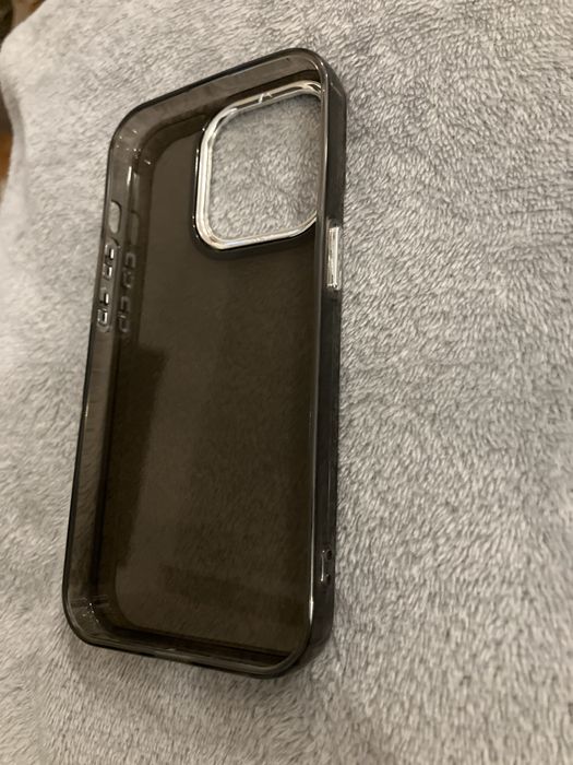 Case Iphone 14pro калъф / кейс за айфон черен полу прозрачен
