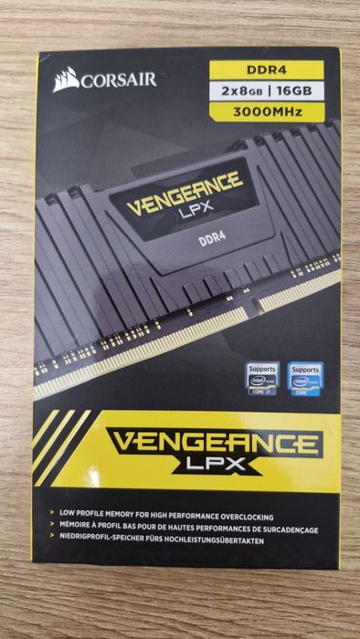 Ram памет Corsair Vengeance LPX 16GB (2x8GB) DIMM, DDR4, 3000MHz, CL16
