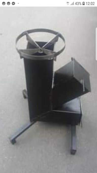 Soba racheta pentru ceaun si gratar disc, plite  de copt legume !