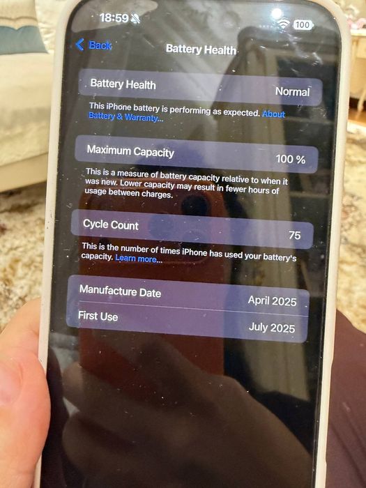 Iphone 16 pro max 100%,2oy ishlatilgan